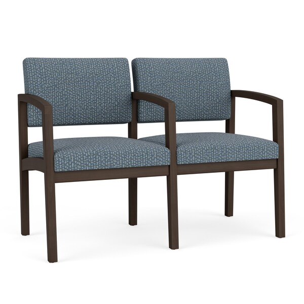 Lesro Lenox 2 Seat Tandem Seating W/ Arm, 44 in W 26 in L 31.5 in H LW2103 - main